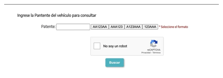 Paso 2 para consultar o cambiar el turno de la VTV en Avellaneda